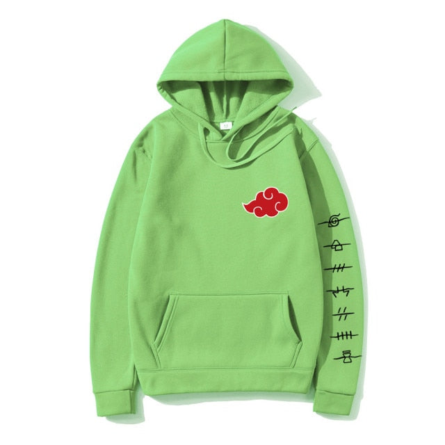 Japan Anime Akatsuki Cloud Symbols Print Men Hoodies Sweatshirt Streetwear Hoodie Men Women Oversized Sweatshirt Pullover Hoody