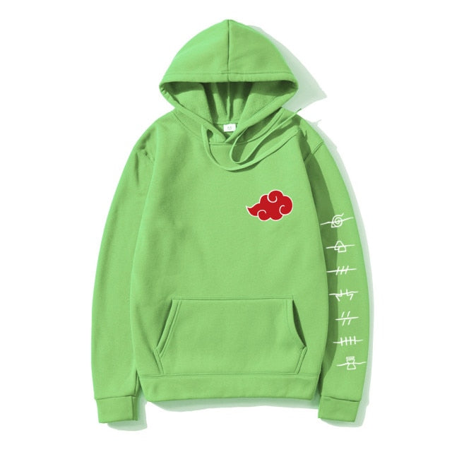 Japan Anime Akatsuki Cloud Symbols Print Men Hoodies Sweatshirt Streetwear Hoodie Men Women Oversized Sweatshirt Pullover Hoody