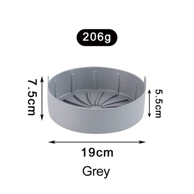 AirFryer Silicone Pot Square Air Fryers Oven Baking Tray Bread Fried Chicken Pizza Basket Mat Replacemen Grill Pan Accessories