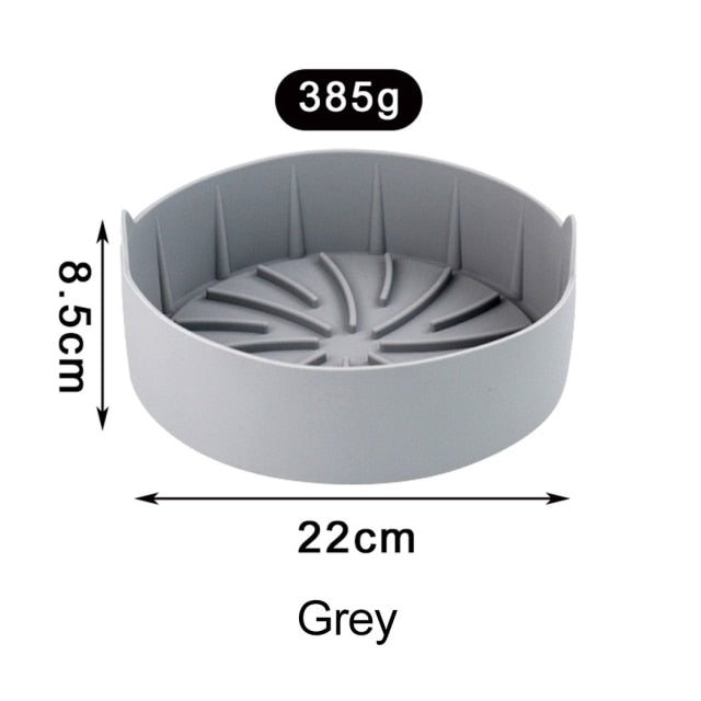 AirFryer Silicone Pot Square Air Fryers Oven Baking Tray Bread Fried Chicken Pizza Basket Mat Replacemen Grill Pan Accessories
