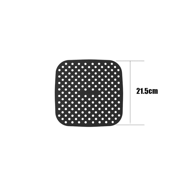 Air Fryer Lined Silicone Pad 7.5/8/8.5/9 Inch Square Round Heat-Resistant Non-slip Reusable Pot Mat Kitchen Accessories Gadgets