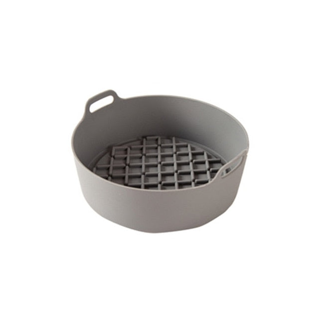 AirFryer Silicone Pot Multifunctional Air Fryers Oven Accessories Bread Fried Chicken Pizza Basket Baking Tray FDA Baking Dishes