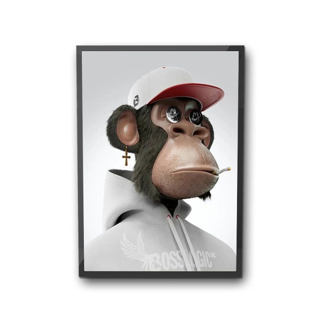 NFT Room Aesthetic Home Decor Metaverse Wall Art Interior Decorative Painting Canvas Bored Ape Yacht Club Posters Fashion BAYC