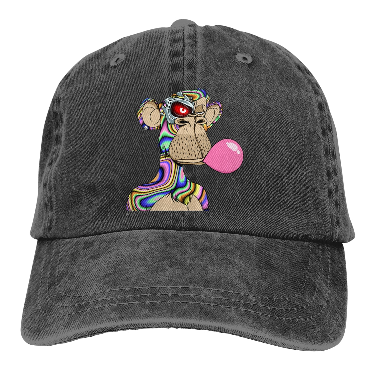 NFT Non Fungible Tokens Multicolor Hat Peaked Women's Cap Bored Ape Yacht Club #9361 Personalized Visor Protection Hats