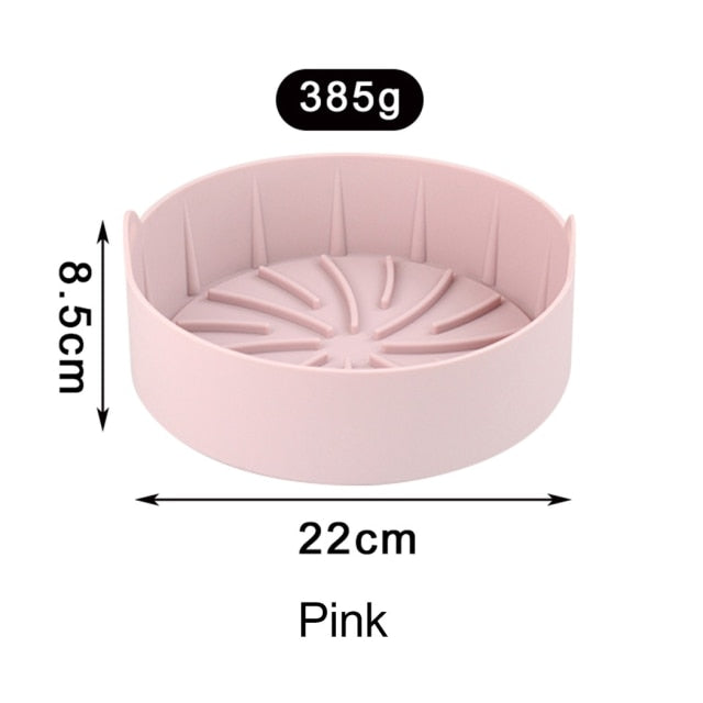 AirFryer Silicone Pot Square Air Fryers Oven Baking Tray Bread Fried Chicken Pizza Basket Mat Replacemen Grill Pan Accessories