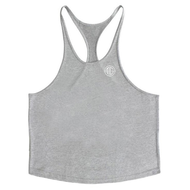 Brand Mens Gyms Tank Tops Bodybuilding Stringer Tanktop Fitness Men Sleeveless Shirts O-Neck Y Back Tank Top men workout Vest