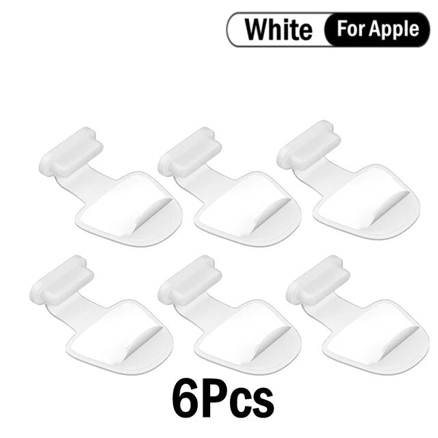 2/4/6PCS Charging Port Anti-Dust Dirt Plug For iPhone Samsung USB Type-C Port Protector Silicone Dustplugs Cover Anti-Lost Cap