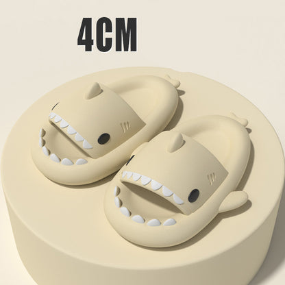 Cartoon Shark Slippers Funny Cutes Soft Slipper Indoor Outdoor  Shoes For Women Men Couples