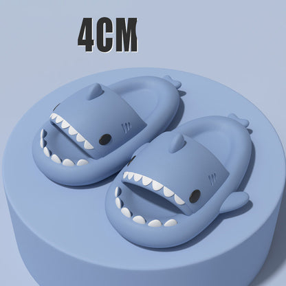 Cartoon Shark Slippers Funny Cutes Soft Slipper Indoor Outdoor  Shoes For Women Men Couples