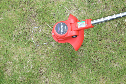 1Set Electric Cordless Grass Trimmer  With 2 Alloy Saw Blades 2 Alloy Blades 10 Plastic Blades 2 Rechargeable Batteries Goggles Gloves Auxiliary Handle Fedex Shipping