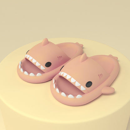 Cartoon Shark Slippers Funny Cutes Soft Slipper Indoor Outdoor  Shoes For Women Men Couples
