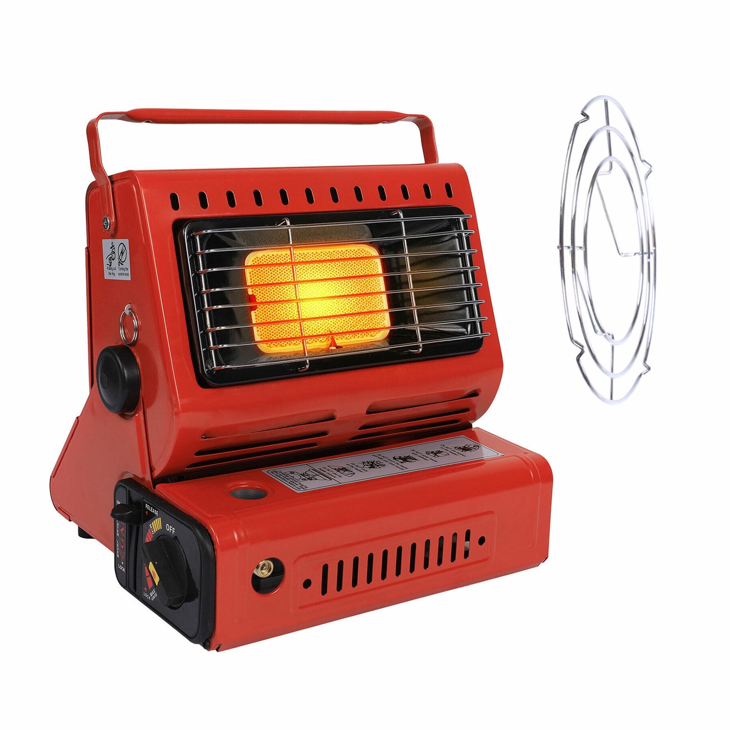 1Pc 2 In 1 Portable Butane Burner Heater Outdoor Butane Gas Heater Warmer Heating Cooking Stove Cooker For Camping Fishing RV Travel Fedex Shipping