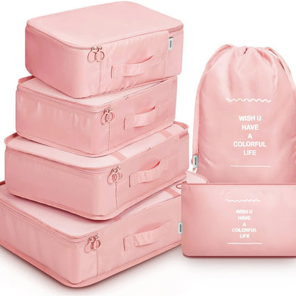 8-piece Set Luggage Divider Bag Travel Storage Clothes Underwear Shoes Organizer Packing Cube Bag