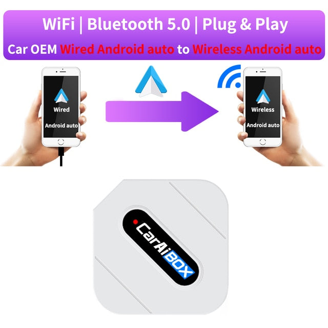 CARVIEW Carplay AI Box Car OEM Wired CarPlay to Wireless CarPlay Linux System Fast Connect Smart Mini AI Box USB Plug and Play