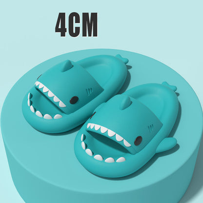 Cartoon Shark Slippers Funny Cutes Soft Slipper Indoor Outdoor  Shoes For Women Men Couples