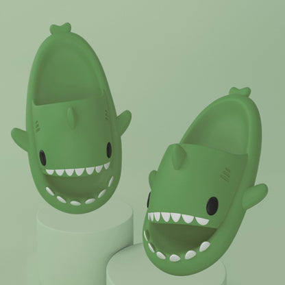 Cartoon Shark Slippers Funny Cutes Soft Slipper Indoor Outdoor  Shoes For Women Men Couples