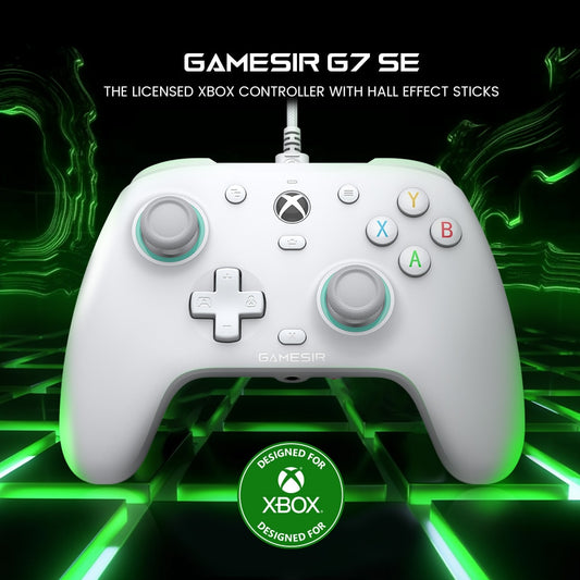 GameSir G7 SE Xbox Gaming Controller Wired Gamepad for Xbox Series X, Xbox Series S, Xbox One, with Hall Effect Joystick