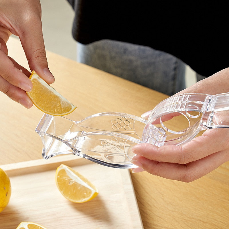 Lemon Manual Juicer Press Squeeze Fruit Mini Manual Juicer Bird Shape Transparent Portable For Orange Kitchen Home Slip Tool