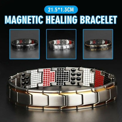 Men's Health Energy Trinity Bracelet for Arthritis Twisted Bracelet Healthy Magnetic Men's Stainless Steel Energy Therapy Magnet