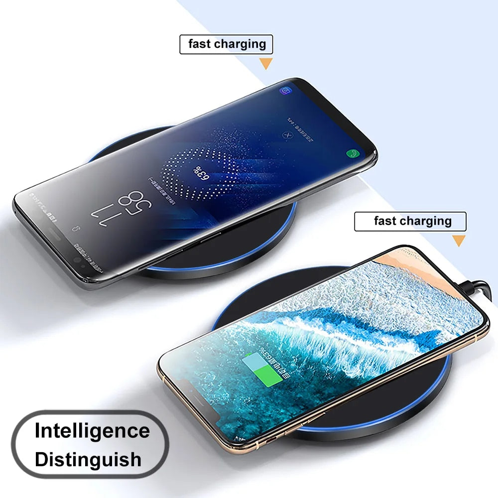 60W Fast Wireless Charger Pad for iPhone 14 13 12 11 Pro Max Samsung Galaxy S22 S21 S20 S10 S9 Xiaomi Wireless Charging Station