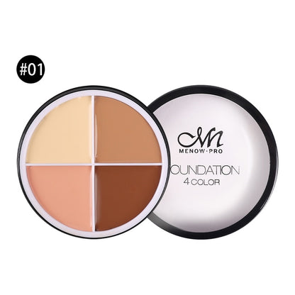 4 Colors Makeup Concealer Palette Waterproof Moisturizing Face Contour Bronzer Make Up Face Foundation Cream Concealer