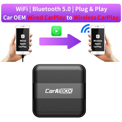 CARVIEW Carplay AI Box Car OEM Wired CarPlay to Wireless CarPlay Linux System Fast Connect Smart Mini AI Box USB Plug and Play