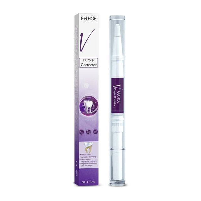 V34 Whitening Fresh Breath Brightening Purple Toothpaste Remove Stain Reduce Yellowing Care For Teeth Gums Oral 30ml Hot Selling