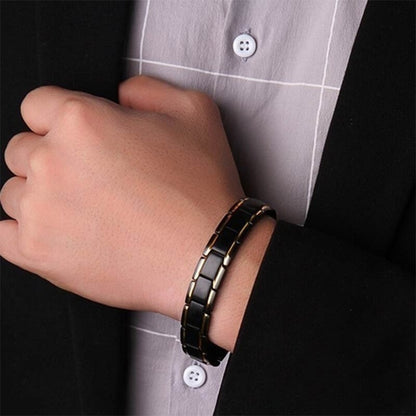 Men's Health Energy Trinity Bracelet for Arthritis Twisted Bracelet Healthy Magnetic Men's Stainless Steel Energy Therapy Magnet