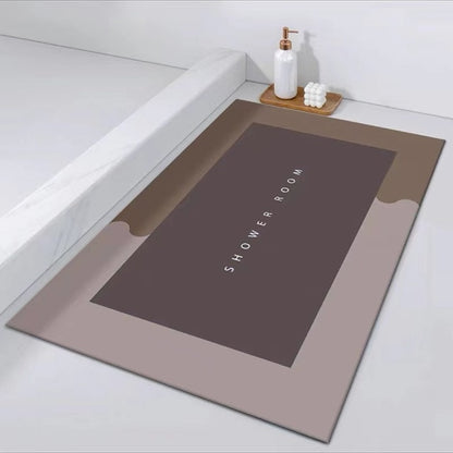 Super Absorbent Bathroom Mat Non-Slip Diatom Mud Toilet Pad Quick-Drying Floor Mat Bath Mat