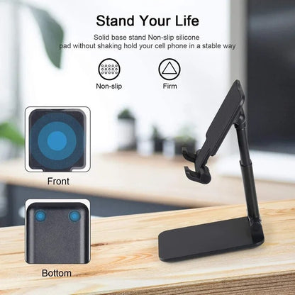 New Desk Mobile Phone Holder Stand For iPhone iPad Xiaomi Adjustable Desktop Tablet Holder Universal Table Cell Phone Stand