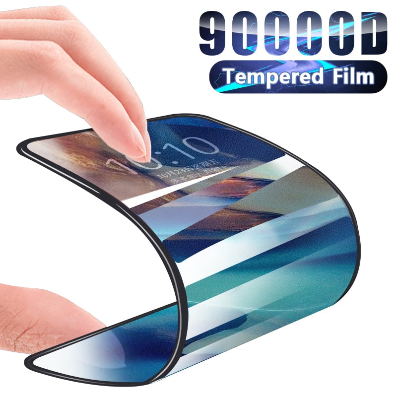 Ceramic Tempered Film For iPhone 13 12 11 14 Pro Max Mini Screen Protector X XR XS Max 7 8 Plus SE Phone Soft Glass Accessories