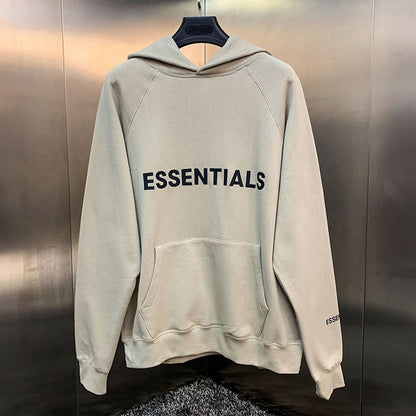 ESSENTIALS Hoodies Men Sweatshirts Reflective Letter Printing Fleece Oversized Hoodie Fashion Hip hop Unisex Essentials Pullover