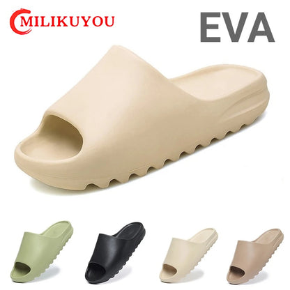 Slippers Original Women Men Brand Sandals Mujer Beach Casual Shoe EVA  Slidee Men Slides Summer Unisex Clogs Home Size36-45