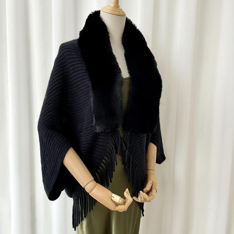 Knitted Loose Thickened Shawl Coat