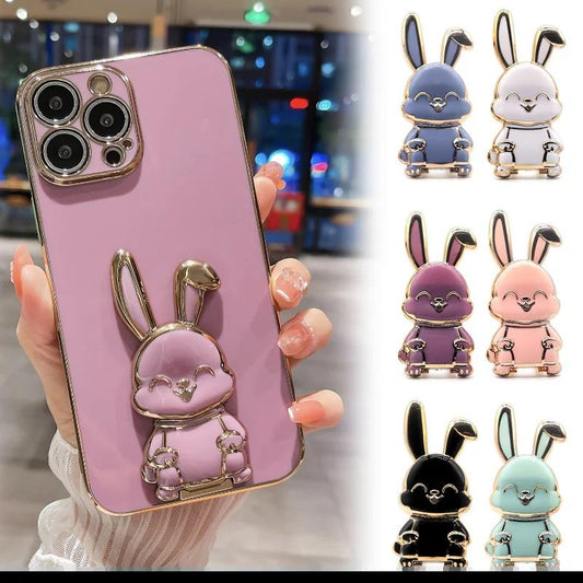 Finger Ring Holder For Phone Cute Rabbit Shape Mobile Phone Holders Universal Cell Phone Stands Foldable Finger Ring Newest