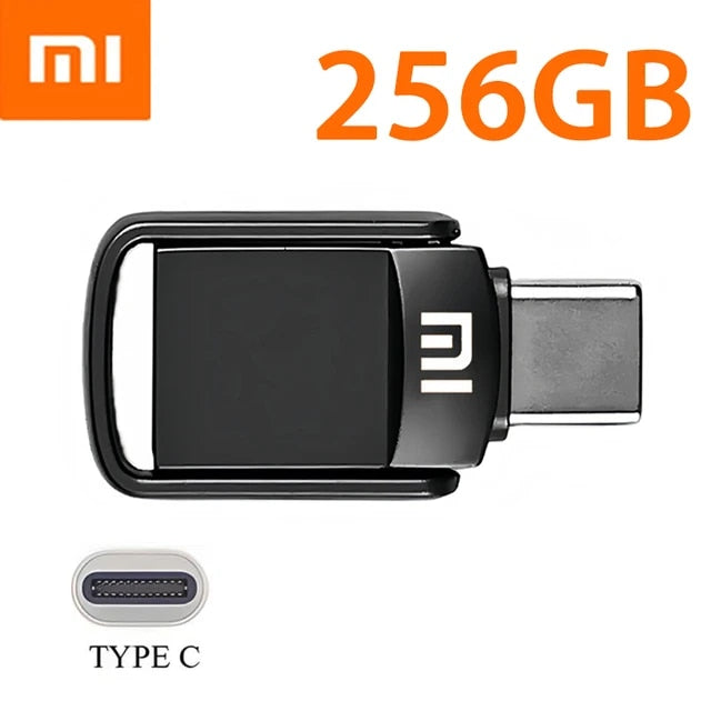 Xiaomi U Disk 2TB 1TB USB 3.1 Type-C Interface 256GB 128GB 512GB Mobile Phone Computer Mutual Transmission Portable USB Memory