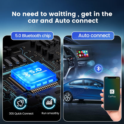 CarlinKit 4.0 Wireless Android Auto Adapter 3.0 Wireless Apple CarPlay Ai Box USB Dongle For Audi VW Benz Kia Honda Toyota Ford