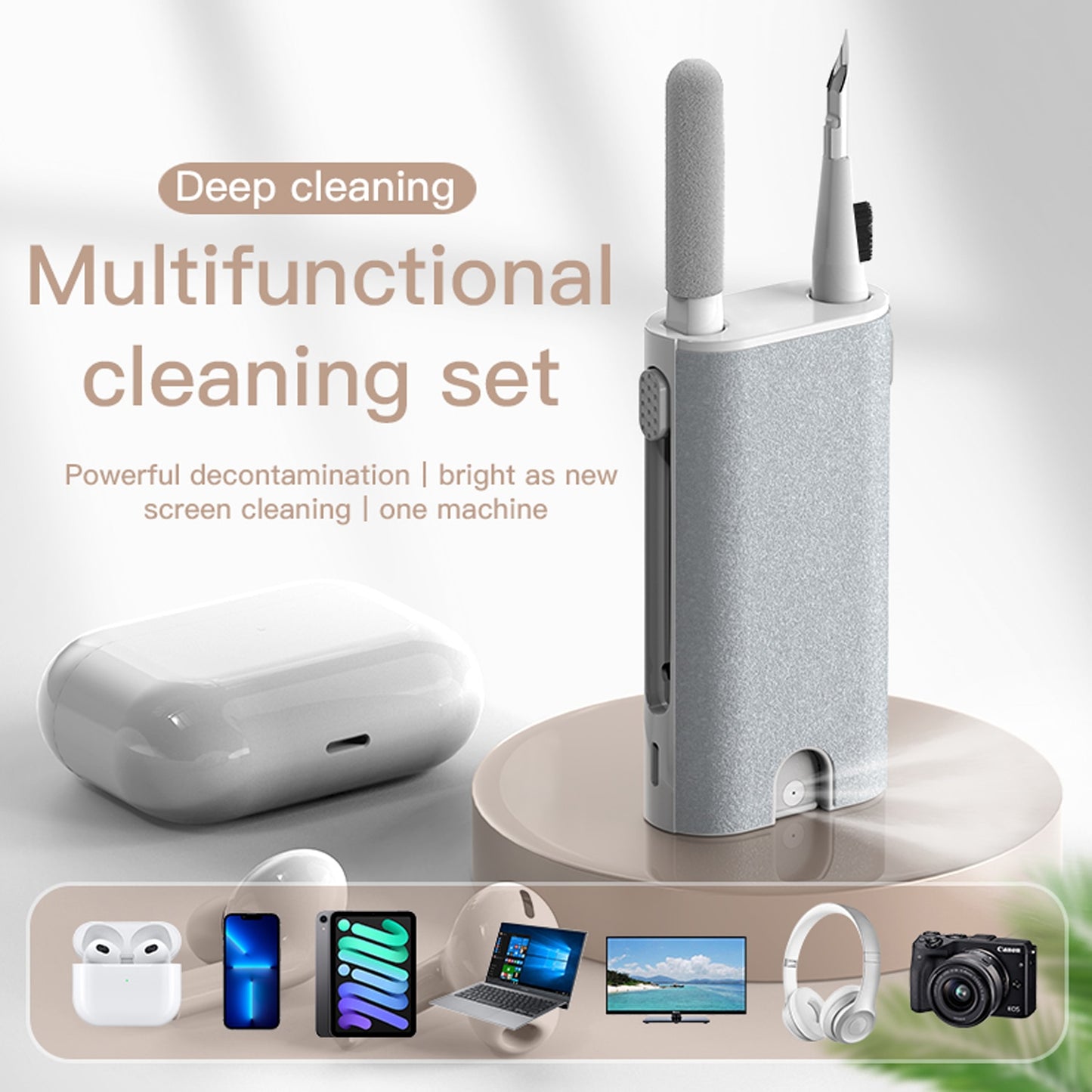 5 in 1 Earphone Cleaner Brush Kit Camera Phone Tablet Laptop TV Screen Cleaning Tools Headset Cleaning Pen For Airpod Pro 3 2 1