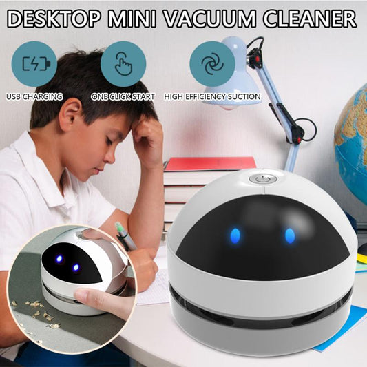 Mini Vacuum Cleaner Office Desk Dust Home Table Sweeper Desktop Cleaner USB Portable Home Sweeping Robot For Child Student