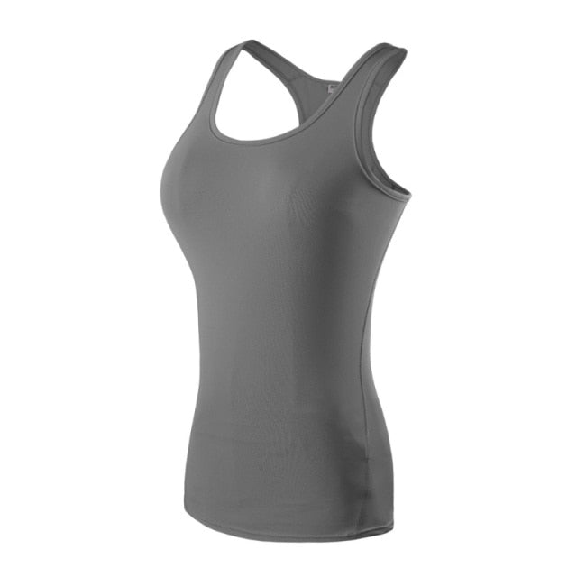 Yoga Shirt Sport Running Quick Dry Vest High elasticity Tight fitting Women GYM Clothing fitness bodybuilding T shirt