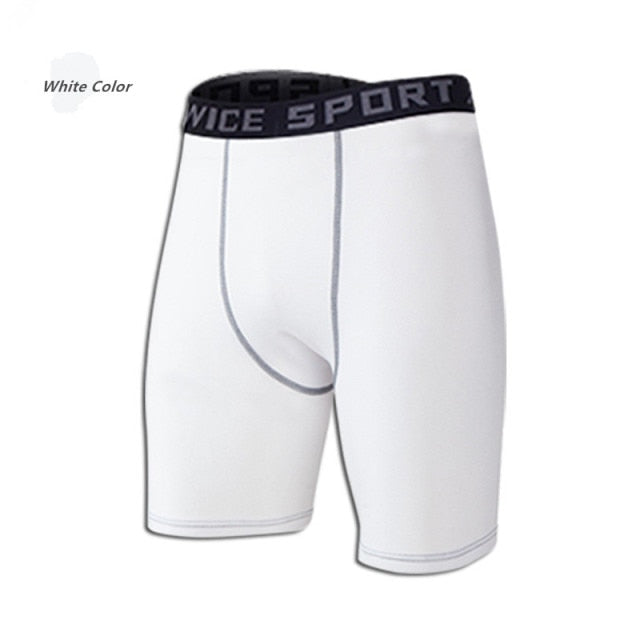 Mens Compression Shorts 2XL 3XL 90KG Male Fitness Casual Short Wear Under Base Layer Skinny Men Gym Sports Elastic White Legging