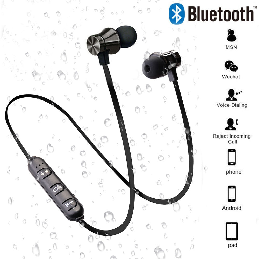 Magnetic Wireless bluetooth Earphone XT11 music headset Phone