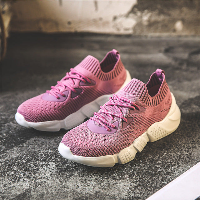 YRRFUOT Women Casual Shoes Trend Breathable Light Fashion Sneaker