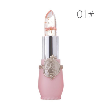 Transparent Jelly Flower Lipstick Temperature Color Change Lip balm