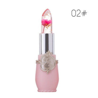 Transparent Jelly Flower Lipstick Temperature Color Change Lip balm