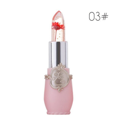 Transparent Jelly Flower Lipstick Temperature Color Change Lip balm