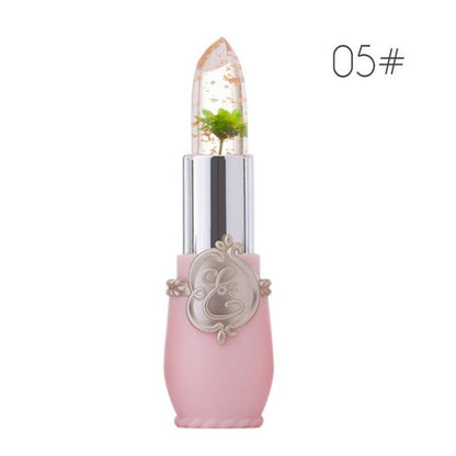 Transparent Jelly Flower Lipstick Temperature Color Change Lip balm