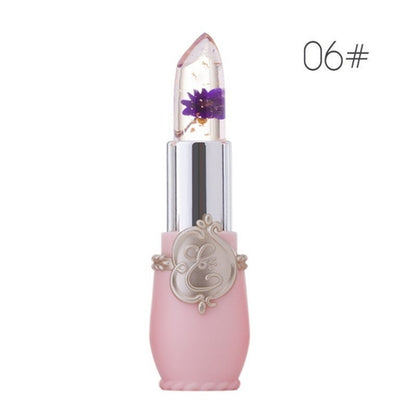 Transparent Jelly Flower Lipstick Temperature Color Change Lip balm