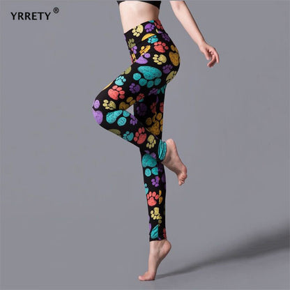 YRRETY Leggings High Waist Elastic