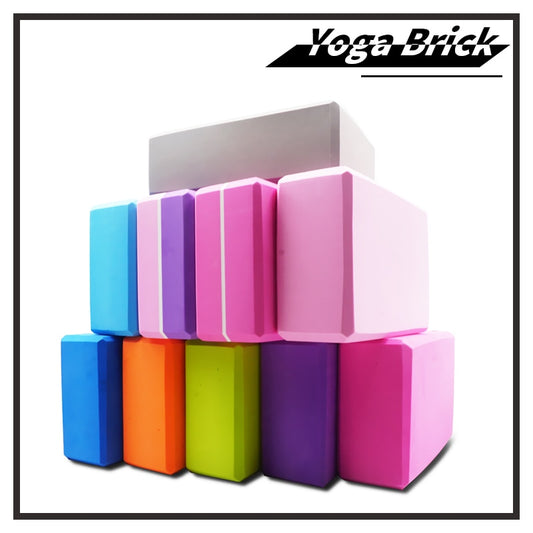 Yoga Block Brick Sports Exercise Gym Foam Workout Stretching Aid